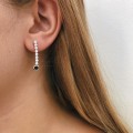 Line earring zircon Προιόντα